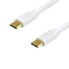Дата кабель USB-C to USB-C 1.8m 60W 3A QC 3.0 white Atcom (AT-C18)