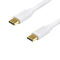 Дата кабель USB-C to USB-C 1.8m 60W 3A QC 3.0 white Atcom (AT-C18)