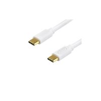 Дата кабель USB-C to USB-C 1.8m 60W 3A QC 3.0 white Atcom (AT-C18)