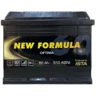 Акумулятор автомобільний NEW FORMULA Optima 60Ah (+/-) (510EN) (5601103252)