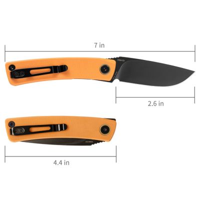 Ніж SRM Air, Orange G10, Black Stonewash (105M-GJ)