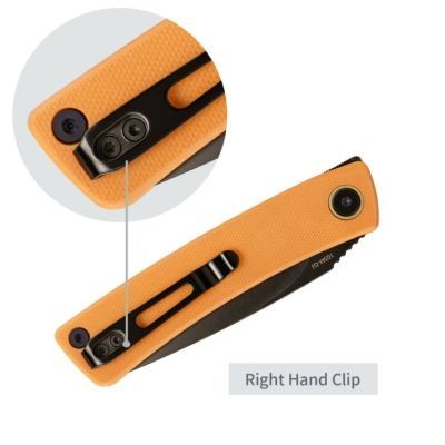 Ніж SRM Air, Orange G10, Black Stonewash (105M-GJ)