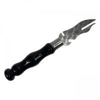 Вилка для снятия мяса Metalzavod 280х3мм чорна (VLK-3MM-BL)