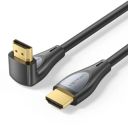Кабель мультимедийный HDMI M to HDMI M 2.0m 4K60Hz 90° corner black Vention (ALRBH)