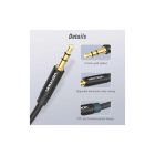 Кабель мультимедійний 3.5mm M to 2x3.5mm F 0.3m black Vention (BBWBY)