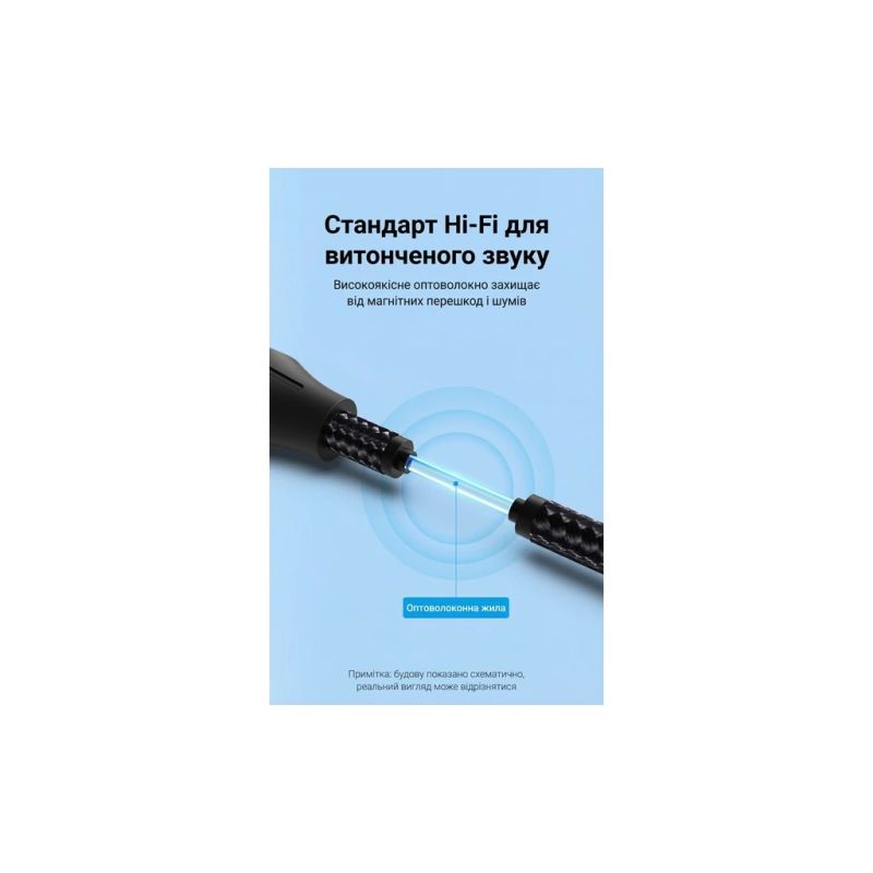 Кабель мультимедийный Optical Toslink 1.5m 5.1ch gray Vention (BAVHG)