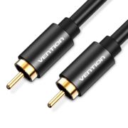 Кабель мультимедійний 1xRCA M to 1xRCA M 1.5m digital black Vention (VAB-R09-B150)