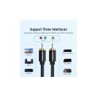 Кабель мультимедійний 1xRCA M to 1xRCA M 2.0m digital black Vention (VAB-R09-B200)