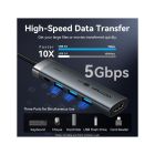 Концентратор Vention USB-C 5-in-1 3xUSB 3.0 + HDMI 4K60Hz + USB-C PD100W gray (TGMHB)