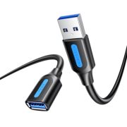 Дата кабель USB 3.2 AM/AF 1.0m 10Gbps PVC black Vention (CBOBF)