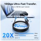 Дата кабель USB 3.2 AM/AF 2.0m 10Gbps PVC black Vention (CBOBH)