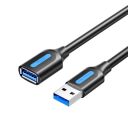 Дата кабель USB 3.2 AM/AF 2.0m 10Gbps PVC black Vention (CBOBH)