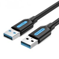 Дата кабель USB 3.0 AM/AM 1.5m PVC black Vention (CONBG)