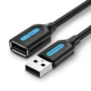 Дата кабель USB 2.0 AM/AF 5.0m PVC black Vention (CBIBJ)