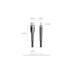 Дата кабель USB-C to USB-C 1.2m 5A nylon braided black Vention (CTYBAV)
