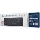 Клавіатура Gembird Slim Multimedia USB Black (KB-MCH-05-CYRL)