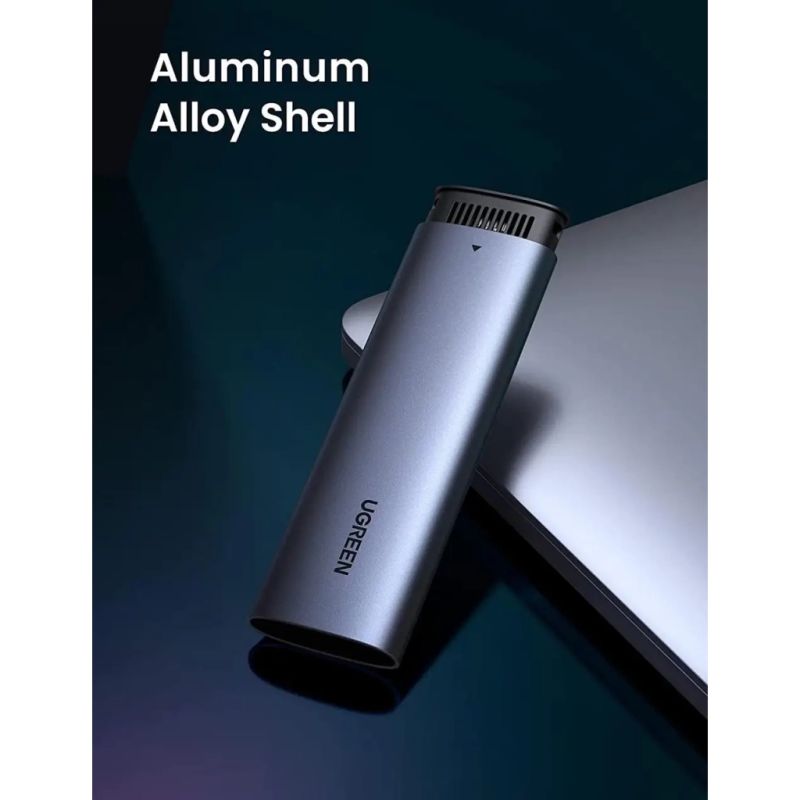 Карман внешний Ugreen USB-C to M.2 B-Key/M+B Key SSD 5Gbps SATA 3.0 aluminum 0.5m (10903)
