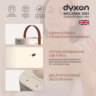 Вентилятор DYXON (MEGAFAN 2002 White)