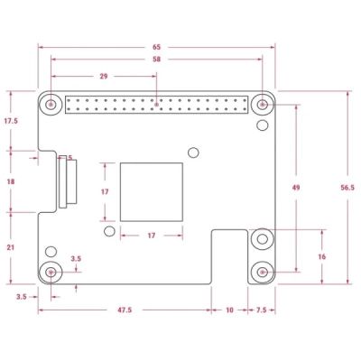 Плата розширення для Мікро ПК Raspberry Pi (AI HAT+ 13 TOPS)