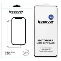 Скло захисне BeCover 10D Motorola Moto G57 Power Black (714856)