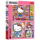 Пазл Trefl Hello Kitty Приветствую Китти и друзей 2х200 элементов (5900511133363)