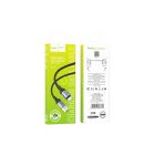 Дата кабель USB 2.0 AM to USB-C 1.0m 3A nylon X102 black HOCO (6942007608770)