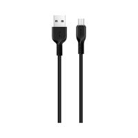 Дата кабель USB 2.0 AM to Micro 5P 3.0m 2A X20 black HOCO (6957531068945)