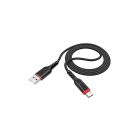 Дата кабель USB 2.0 AM to USB-C 1.0m 3A nylon X59 black HOCO (6931474744920)