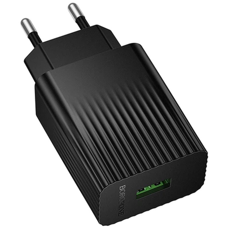 Зарядное устройство BOROFONE BAS72A USB QC3.0 18W black (6941991122637)