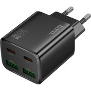 Зарядное устройство HOCO N56 2xUSB-C PD30W + 2xUSB black (6942007632492)