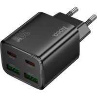 Зарядное устройство HOCO N56 2xUSB-C PD30W + 2xUSB black (6942007632492)