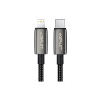 Дата кабель USB 2.0 AM to Lightning 1.2m 30W nylon black Acefast (6974316285410)