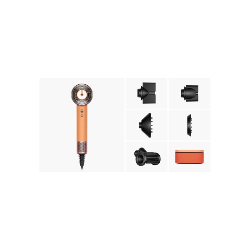 Фен Dyson HD16 Nural Straight/Wavy Ceramic apricot/Topaz (176964-01)