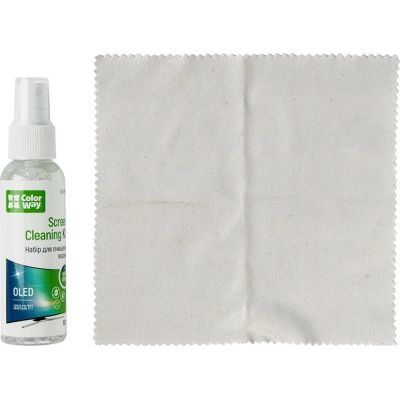 Спрей для очистки ColorWay Screens Cleaning Kit TV/OLED/LED/LCD 60ML + Microfibre (CW-2615)