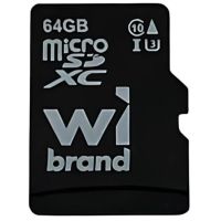 Карта памяти Wibrand 64GB mictoSD class 10 UHS-II (U3) V10 Read 80/Write 30 (WICDXU3/64GB)