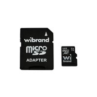 Карта памяти Wibrand 64GB mictoSD class 10 UHS-II (U3) V10 Read 80/Write 30 (WICDXU3/64GB-A)