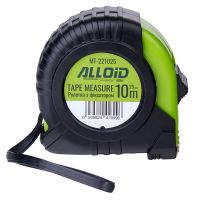 Рулетка Alloid Base, з фіксатором, 10м×25мм (MT-221025)