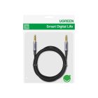 Кабель мультимедійний 3.5mm M to 3.5mm M 2.0m (4pin) AV183 gray Ugreen (20782)