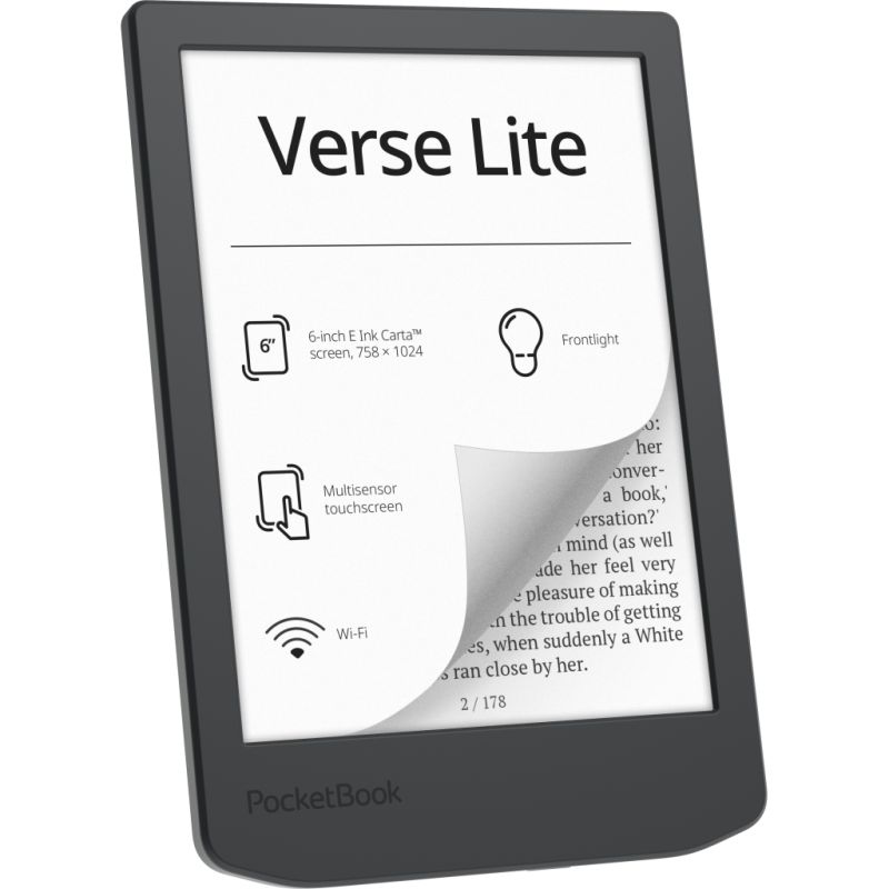 Электронная книга Pocketbook 619 Verse Lite, Midnight Grey (PB619-T-WW)