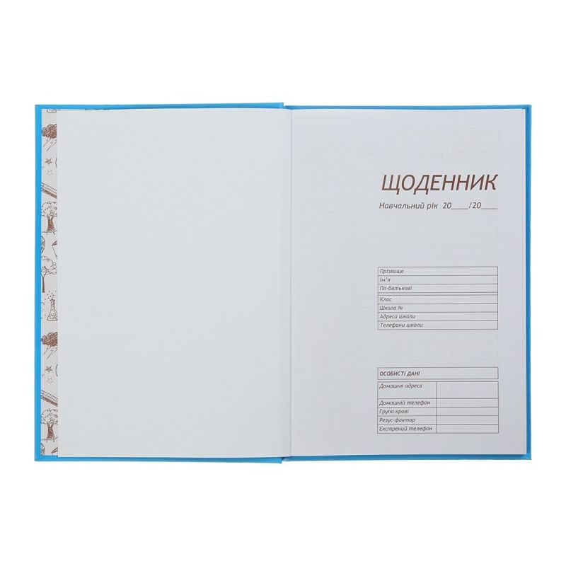 Щоденник шкільний ZiBi BLACK А5, 40аркушів, тверда обкладинка, скоба (ZB.13760-01)