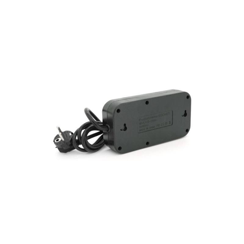 Сетевой фильтр питания Voltronic F09U, 3 роз EU, 4USB Black (F09U-Black)