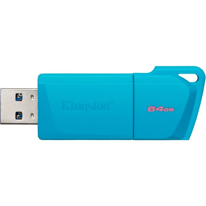 USB флеш накопичувач Kingston 64GB DataTraveler Exodia M USB 3.2 Gen1 Aqua Blue (KC-U2L64-7LB)