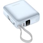 Батарея універсальна Choetech 10000mAh, 35W, PD/3.0, LED Display, buid-in type-C cabel, Blue (B832-LBE)