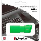 USB флеш накопитель Kingston 64GB DataTraveler Exodia M Green USB 3.2 (KC-U2L64-7LG)