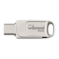 USB флеш накопитель Wibrand 256GB Bee Silver USB 3.2/Type-C (WI3.2TC/BE256TC039S)