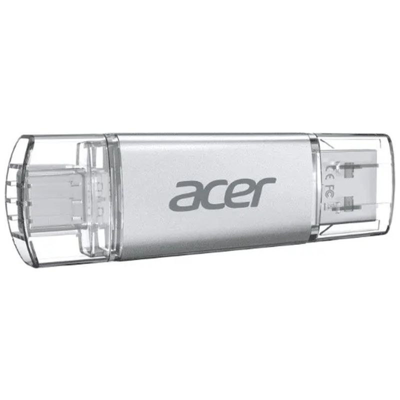 USB флеш накопитель Acer 32GB UP300 Silver USB 3.2/Type-C (BL.9BWWA.588)