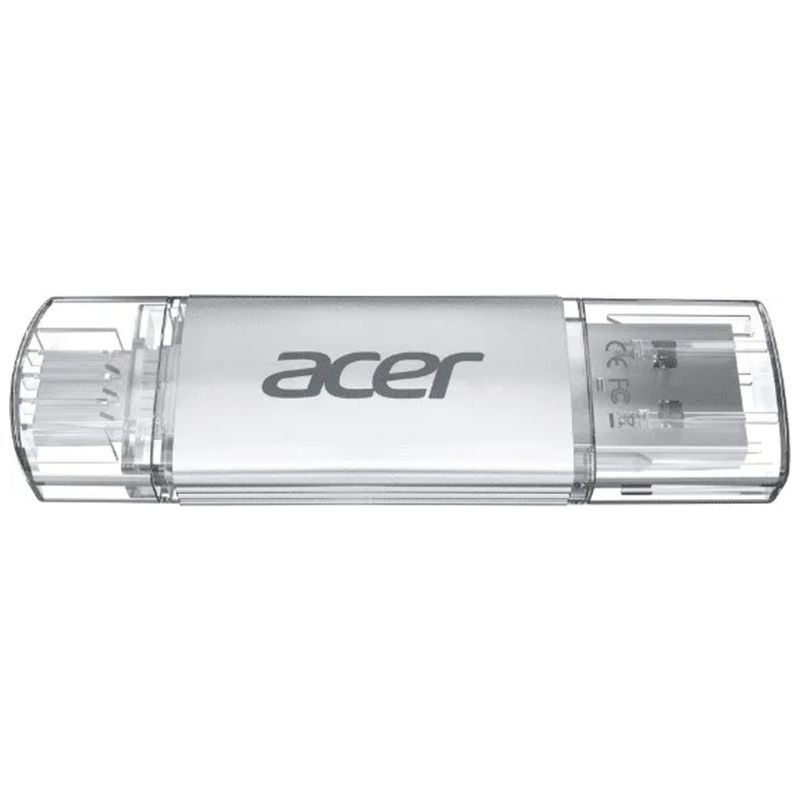 USB флеш накопитель Acer 32GB UP300 Silver USB 3.2/Type-C (BL.9BWWA.588)