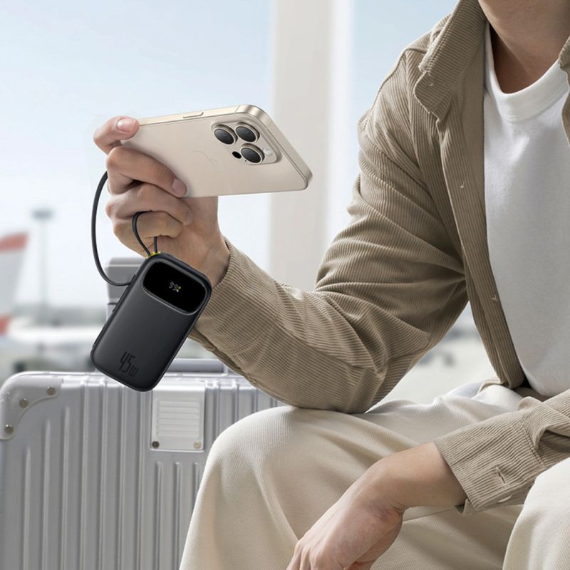 Батарея универсальная Baseus EnerFill FC31 20000mAh 45W, Digital Display, Cosmic Black (P10082105123-00)