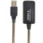 Кабель Cablexpert USB - USB V 2.0 (M/F), активний подовжувач, 10 м, чорний  (UAE-01-10M)