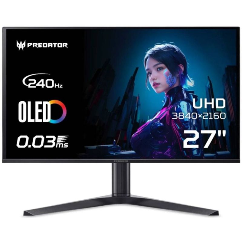 Монітор Acer 26.5" Predator X27X1bmiippruzx OLED Black 240Hz (UM.GXXEE.109)